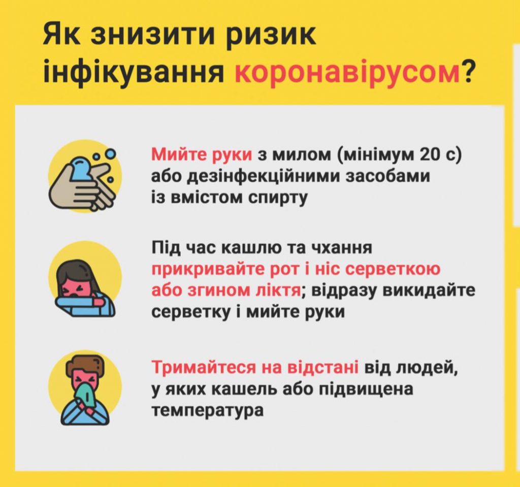 Як знизити ризик інфікування коронавірусом?