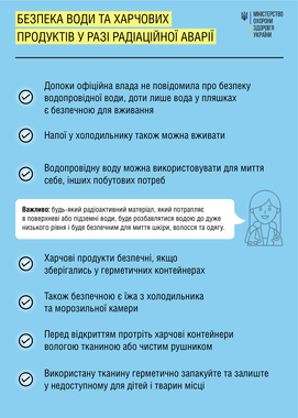 МОЗ інформує населення про порядок дій у разі аварії на атомній електростанції